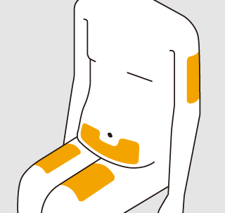 投与部位の画像